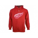 Detroit Red Wings Old Time Hockey Red Big Logo with Crest Pullover Hoodie