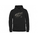 Men's Detroit Red Wings Black Rink Warrior Pullover Hoodie