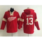 nhl jerseys detroit red wings #13 datsyuk red-cream-1[pullover hooded sweatshirt]
