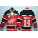 nhl jerseys detroit red wings #14 nyquist red[pullover hooded sweatshirt]