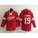 nhl jerseys detroit red wings #19 yzerman red-cream-1[pullover hooded sweatshirt]