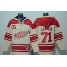 nhl jerseys detroit red wings #71 dylan larkin cream[pullover hooded sweatshirt]