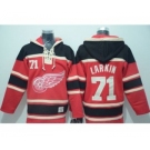 nhl jerseys detroit red wings #71 dylan larkin red[pullover hooded sweatshirt]