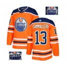 Adidas Edmonton Oilers #13 Mike Cammalleri Authentic Orange Fashion Gold NHL Jersey