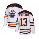 Adidas Edmonton Oilers #13 Mike Cammalleri Authentic White Away NHL Jersey