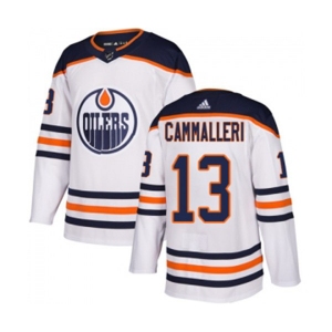 Adidas Edmonton Oilers #13 Mike Cammalleri Authentic White Away NHL Jersey