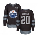 Adidas Edmonton Oilers #20 Ryan Stanton Authentic Black 1917-2017 100th Anniversary NHL Jersey