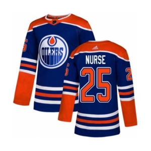 Adidas Edmonton Oilers #25 Darnell Nurse Premier Royal Blue Alternate NHL Jersey