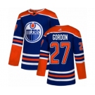 Adidas Edmonton Oilers #27 Boyd Gordon Authentic Royal Blue Alternate NHL Jersey