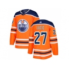 Adidas Edmonton Oilers #27 Milan Lucic Orange Home Authentic Stitched NHL Jersey