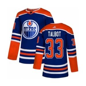 Adidas Edmonton Oilers #33 Cam Talbot Authentic Royal Blue Alternate NHL Jersey