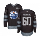 Adidas Edmonton Oilers #60 Olivier Rodrigue Authentic Black 1917-2017 100th Anniversary NHL Jersey