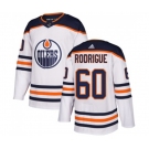 Adidas Edmonton Oilers #60 Olivier Rodrigue Authentic White Away NHL Jersey