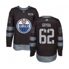 Adidas Edmonton Oilers #62 Eric Gryba Authentic Black 1917-2017 100th Anniversary NHL Jersey