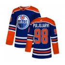 Adidas Edmonton Oilers #98 Jesse Puljujarvi Authentic Royal Blue Alternate NHL Jersey