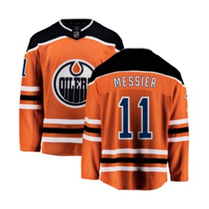 Edmonton Oilers #11 Mark Messier Fanatics Branded Orange Home Breakaway NHL Jersey