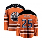 Edmonton Oilers #25 Darnell Nurse Fanatics Branded Orange Home Breakaway NHL Jersey