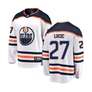 Edmonton Oilers #27 Milan Lucic Fanatics Branded White Away Breakaway NHL Jersey