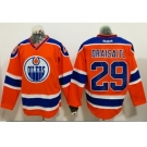 Edmonton Oilers #29 Leon Draisaitl Orange Alternate Stitched NHL Jersey