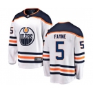 Edmonton Oilers #5 Mark Fayne Fanatics Branded White Away Breakaway NHL Jersey