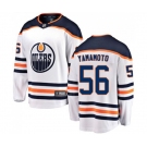 Edmonton Oilers #56 Kailer Yamamoto Fanatics Branded White Away Breakaway NHL Jersey