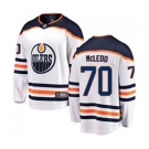 Edmonton Oilers #70 Ryan McLeod Authentic White Away Fanatics Branded Breakaway NHL Jersey