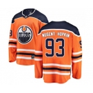 Edmonton Oilers #93 Ryan Nugent-Hopkins Fanatics Branded Orange Home Breakaway NHL Jersey