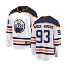 Edmonton Oilers #93 Ryan Nugent-Hopkins Fanatics Branded White Away Breakaway NHL Jersey