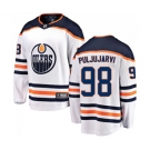 Edmonton Oilers #98 Jesse Puljujarvi Fanatics Branded White Away Breakaway NHL Jersey