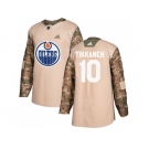 Men Adidas Edmonton Oilers #10 Esa Tikkanen Camo Authentic 2017 Veterans Day Stitched NHL Jersey