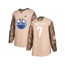 Men Adidas Edmonton Oilers #7 Paul Coffey Camo Authentic 2017 Veterans Day Stitched NHL Jersey