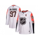 Men Adidas Edmonton Oilers #97 Connor McDavid White 2018 All-Star Pacific Division Authentic Stitched NHL Jersey