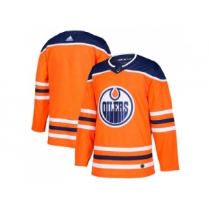 Men Adidas Edmonton Oilers Blank Orange Home Authentic Stitched NHL Jersey