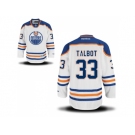 Men's Edmonton Oilers #33 Cam Talbot White Away NHL Jersey