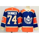 Men's Edmonton Oilers #74 Stuart Skinner Royal 2024-25 Heritage Classic Primegreen Stitched Jersey