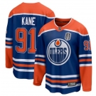 Men's Edmonton Oilers #91 Evander Kane Royal 2025 Stanley Cup Final Home Breakaway Jersey