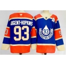 Men's Edmonton Oilers #93 Ryan Nugent-Hopkins Royal 2024-25 With A Patch Heritage Classic Primegreen Stitched Jersey