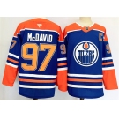 Men's Edmonton Oilers #97 Connor McDavid Royal 2024-25 Stitched Jersey