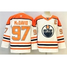 Men's Edmonton Oilers #97 Connor McDavid White Orange 2024-25 With C Patch Heritage Classic Primegreen Stitched Jersey