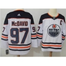 Men's Edmonton Oilers #97 Connor McDavid White Road Stitched Hockey Jersey