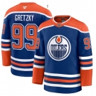 Men's Edmonton Oilers #99 Wayne Gretzky Royal 2025 Premium Home Stitched Hockey Jersey