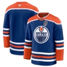 Men's Edmonton Oilers Blank Royal 2025 Stanley Cup Final Home Premium Jersey