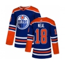 Men's Oilers #18 James Neal Royal Alternate Authentic Stitched Hockey Jersey