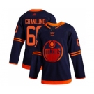 Men's Oilers #60 Markus Granlund Navy Alternate Authentic Stitched Hockey Jersey