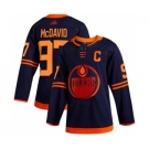 Men's Oilers #97 Connor McDavid Navy Alternate Authentic Stitched Hockey Jersey