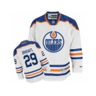 Men's Reebok Edmonton Oilers #29 Leon Draisaitl Authentic White Away NHL Jersey