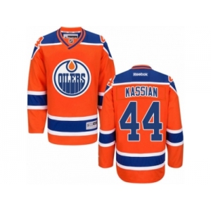 Men's Reebok Edmonton Oilers #44 Zack Kassian Authentic Orange Third NHL Jersey