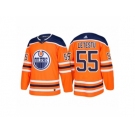 Men's adidas Mark Letestu Edmonton Oilers #55 Orange 2018 New Season Team Home Jersey