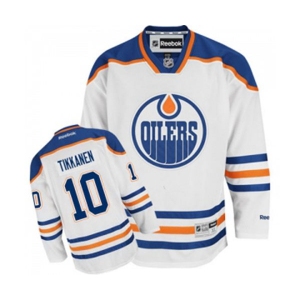 Reebok Edmonton Oilers #10 Esa Tikkanen Authentic White Away NHL Jersey