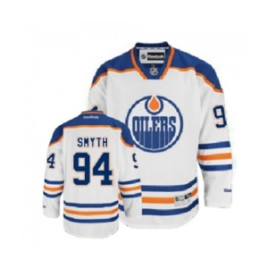 Reebok Edmonton Oilers #94 Ryan Smyth Authentic White Away NHL Jersey